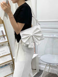 Elegant Bow Shoulder Bag for Women – Luxury Soft Leather Handbag