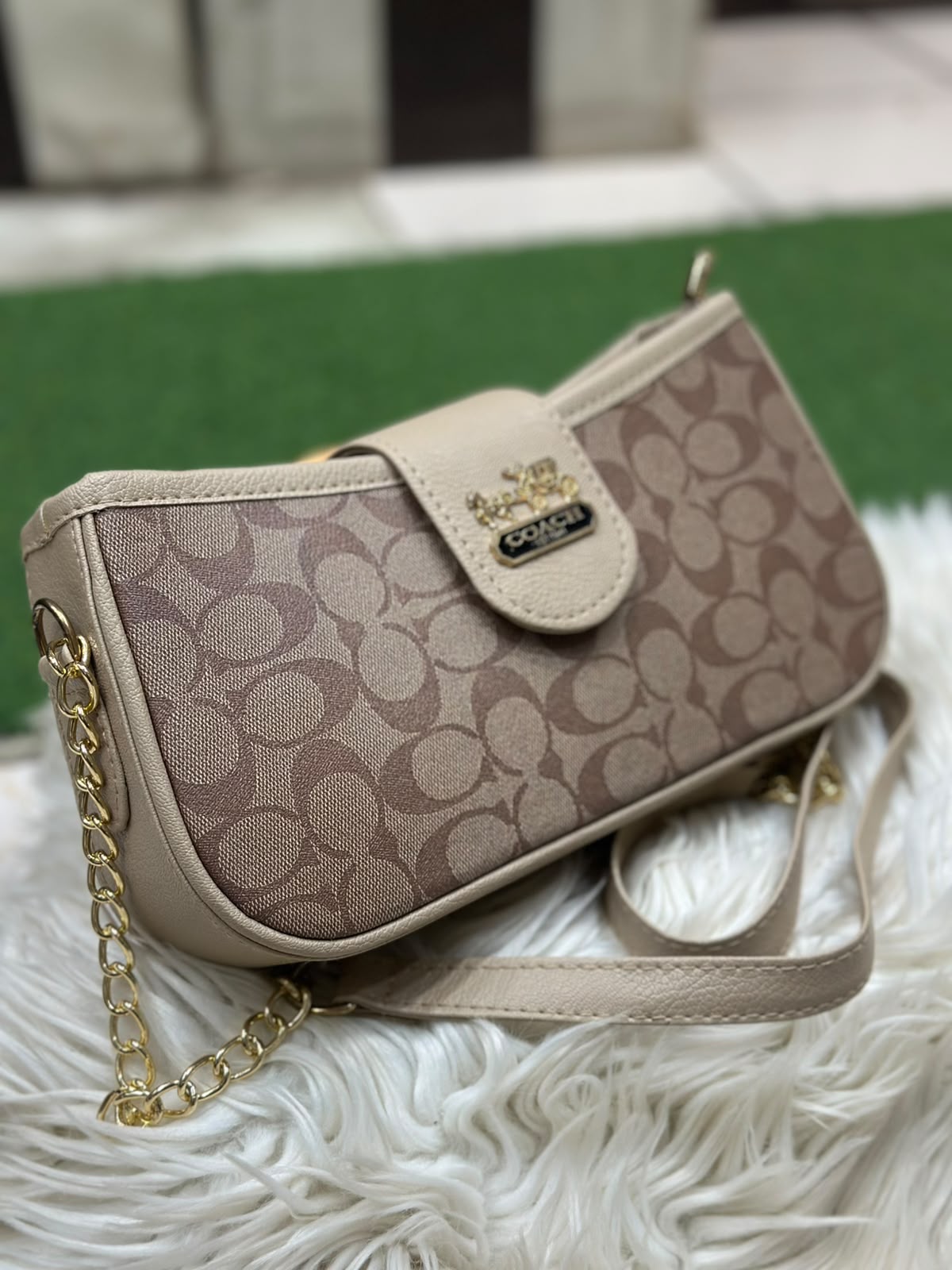 Structured Signature Crossbody Bag