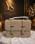 Elegant & Premium Structured Top Handle Bag