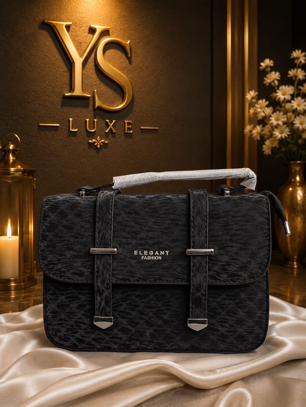 Elegant & Premium Structured Top Handle Bag