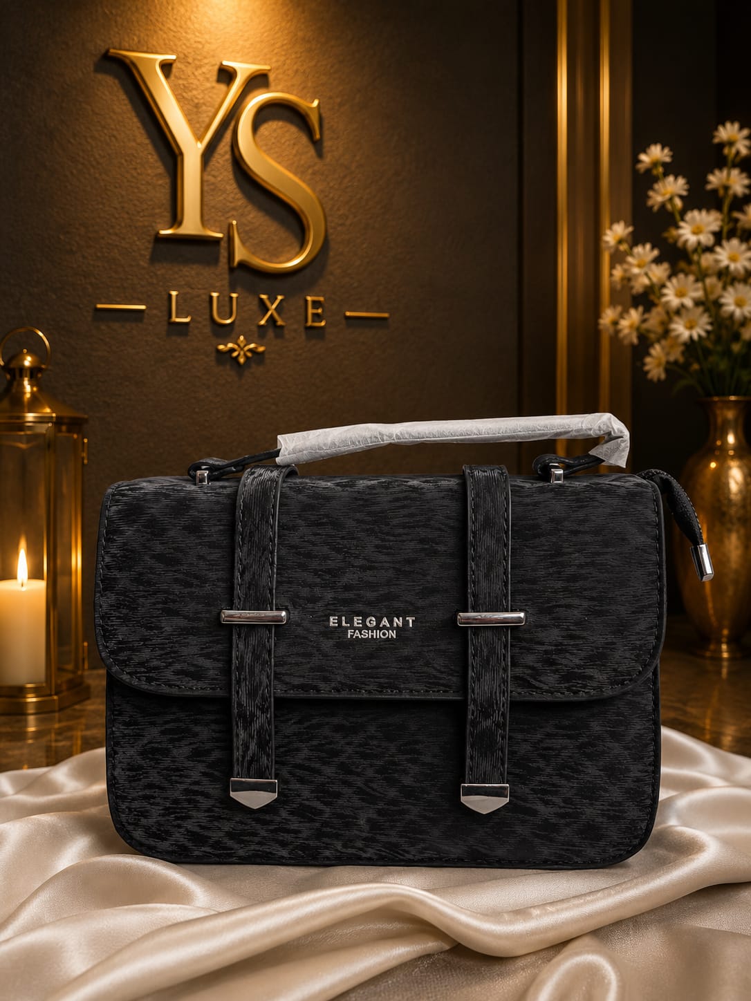 Elegant & Premium Structured Top Handle Bag