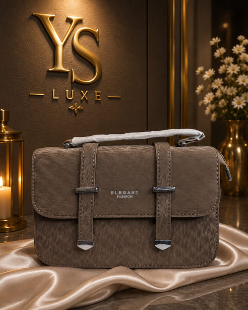 Elegant & Premium Structured Top Handle Bag