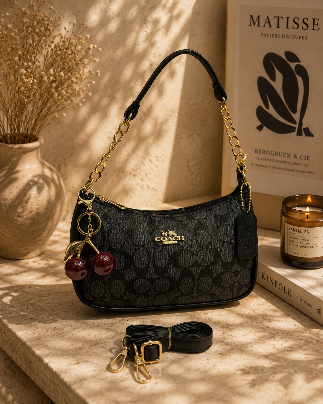 Signature Bag with Cherry Charm 🍒✨